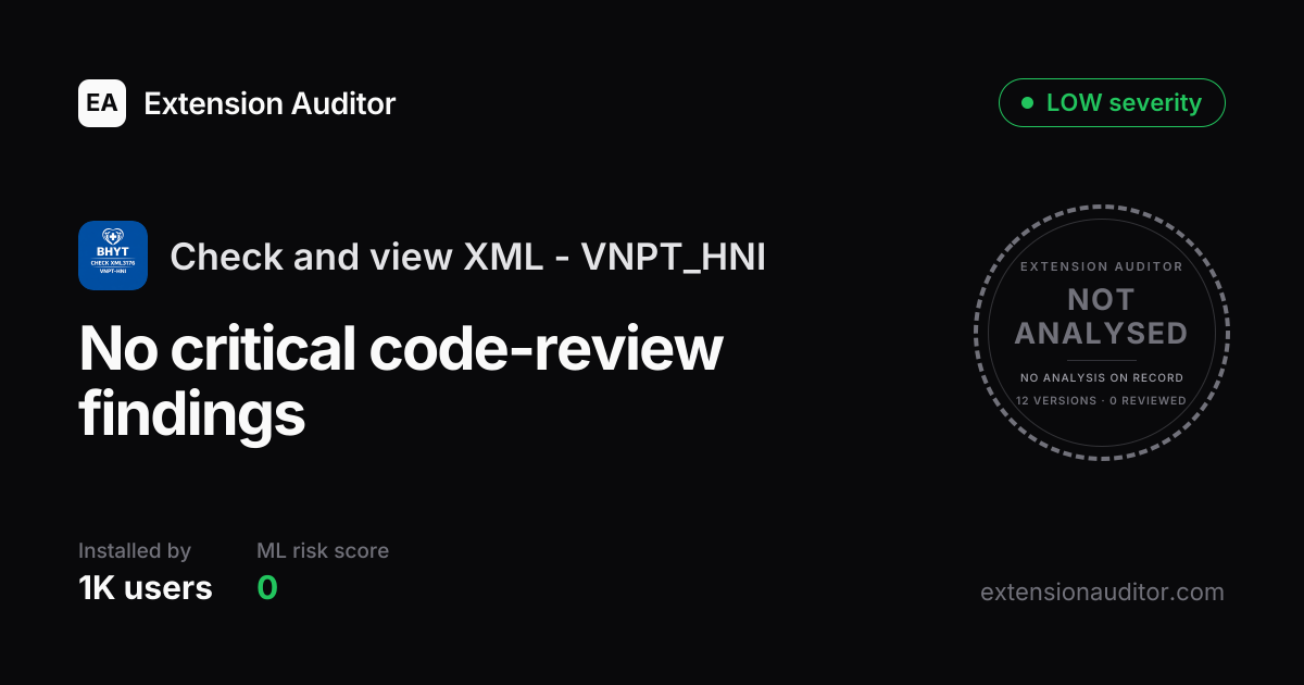 Check and view XML - VNPT_HNI - Security Analysis