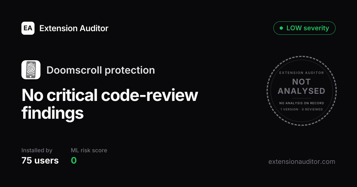 Doomscroll protection - Security Analysis