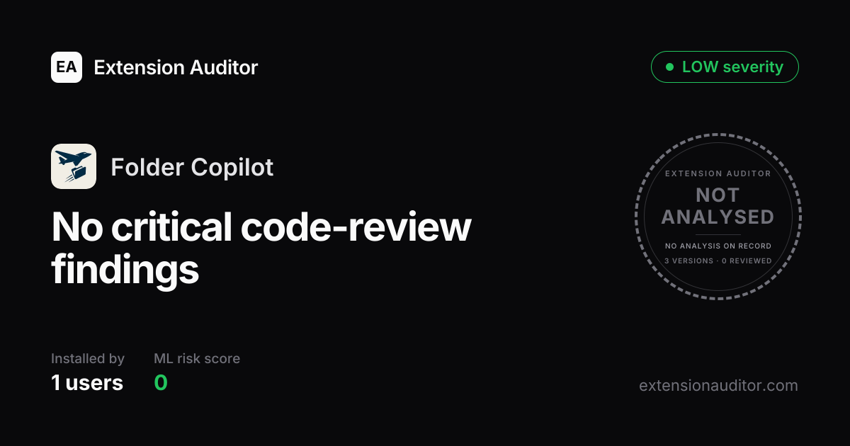 Folder Copilot - Security Analysis