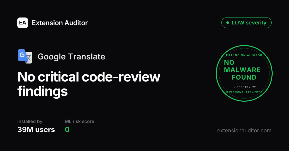 Google Translate - Security Analysis