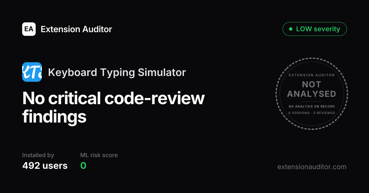 Keyboard Typing Simulator - Security Analysis