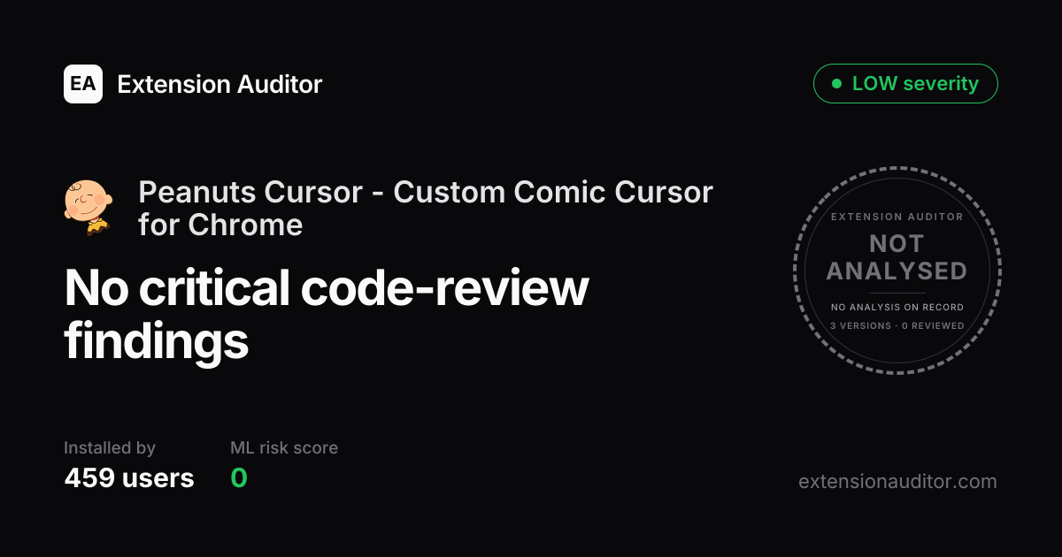 Peanuts Cursor - Custom Comic Cursor ... - Security Analysis