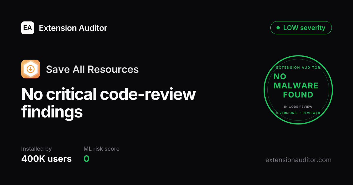 Save All Resources - Security Analysis