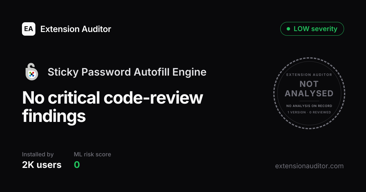 Sticky Password Autofill Engine - Security Analysis