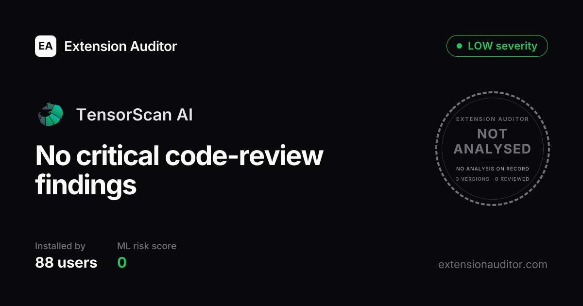 TensorScan AI - Security Analysis